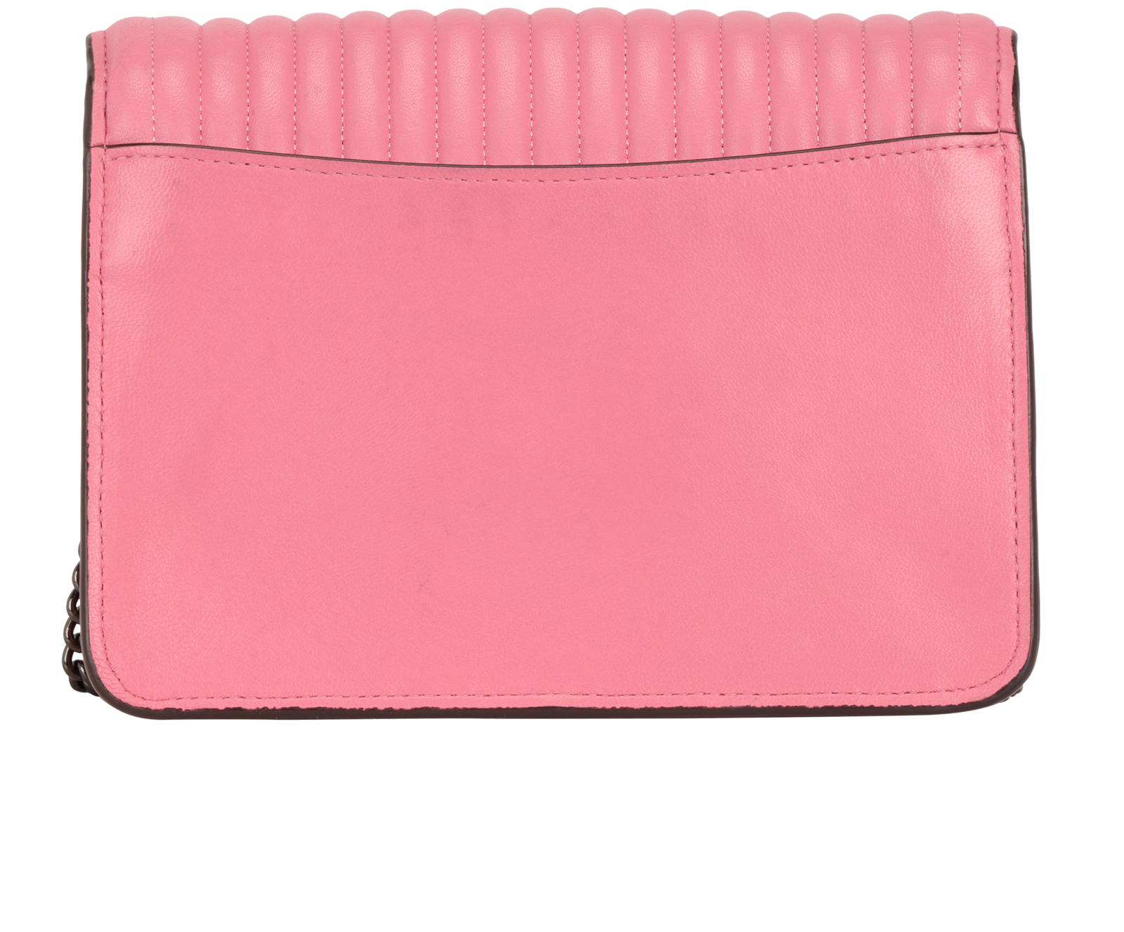 Bowery Quilted Rivets Crossbody, &pound;95, Handbags, Pink, Leather, Back view